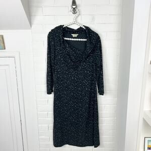 Royal Robbin’s Patterned Wool Blend Knit Dress Size M